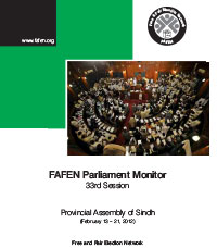 Provincial Assembly of the Sindh: 33rd Session Report