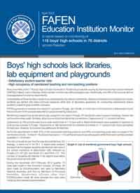 Boys High Schools lack Libraries, Lab equipment and Playgrounds