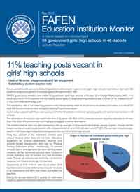11% Teaching Posts Vacant in Girls High Schools