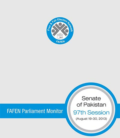 FAFEN Parliament Monitor – Senate of Pakistan 97th Session Report