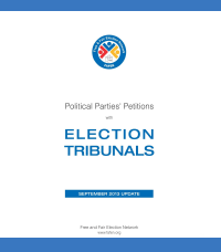 Political Parties’ Petitions with Election Tribunals – September 2013 Update