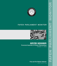 FAFEN Parliament Monitor – 6th Session Provincial Assembly of Khyber Pakhtunkhwa October 7-11, 2013