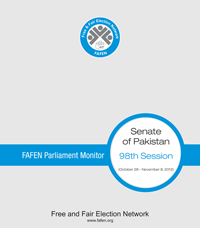 FAFEN Parliament Monitor: Senate of Pakistan 98th Session October 28 – November 8, 2013