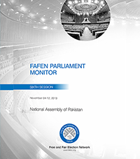 FAFEN Parliament Monitor: National Assembly of Pakistan 6th Session, November 04-12. 2013