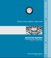 FAFEN Parliament Monitor: 7th Session Provincial Assembly of Balochistan (January 13, 2014 – February 1, 2014)