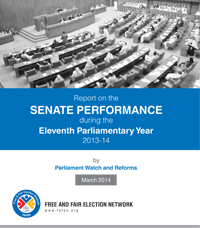 Report on the Senate performance during the Eleventh Parliamentary Year 2013-14
