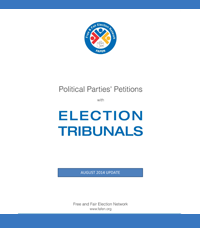 Political Parties’ Petitions with Election Tribunals – August 2014 Update