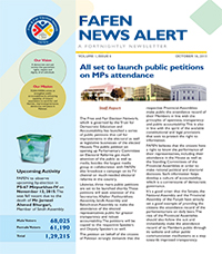 FAFEN News Alert – Fortnightly Newsletter- Issue 6