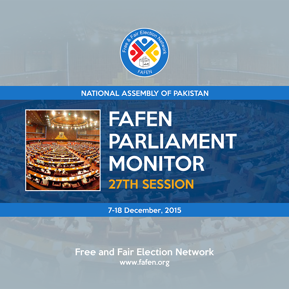 FAFEN Parliament Monitor National Assembly of Pakistan 27th Session Report