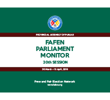 FAFEN Parliament Monitor Provincial Assembly of Punjab 20th Session Report