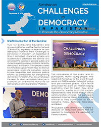 FAFEN Organizes Seminar on Challenges to Democracy