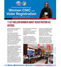 11.67M Women Await Registration as Voters