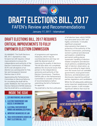 Draft Elections Bill, 2017 Requires Critical Improvements to Fully Empower Election Commission
