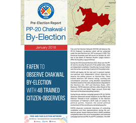 FAFEN to Observe Chakwal By-Election with 48 Trained Citizen-Observers