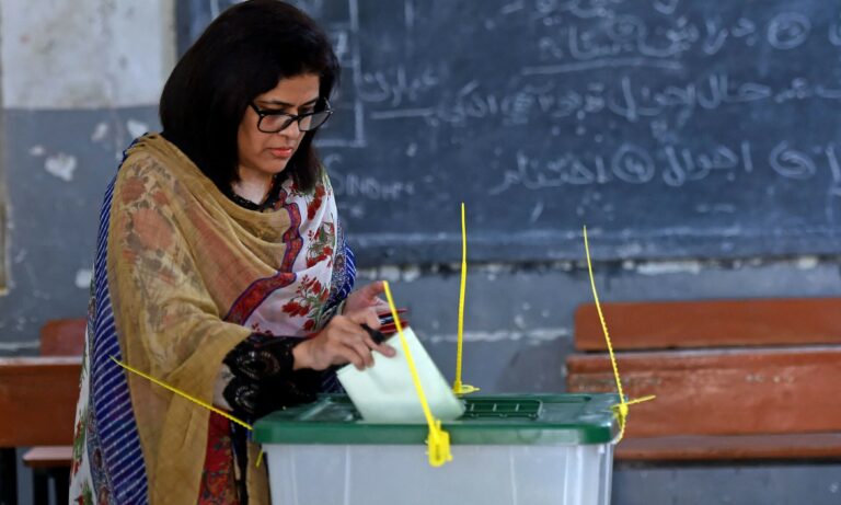 women polling stations